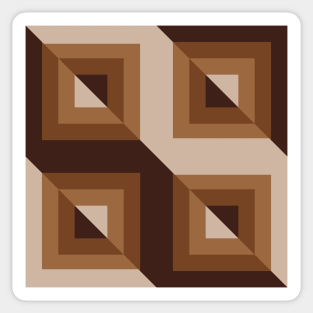 Earth Tones Geo Ribbon Sticker